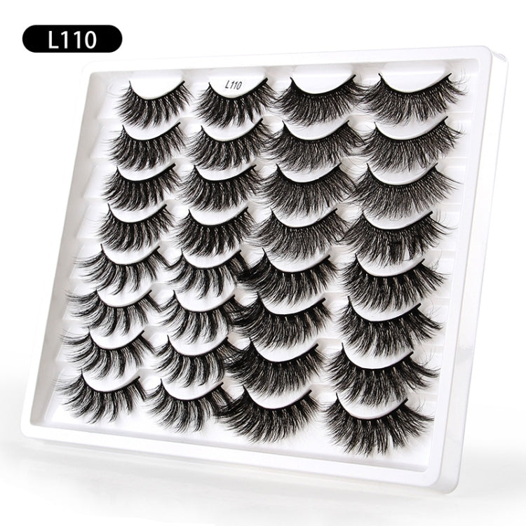 16pairs /Box Natural Long False Eyelashes Fluffy 3D Mink Lashes, Spec: L1