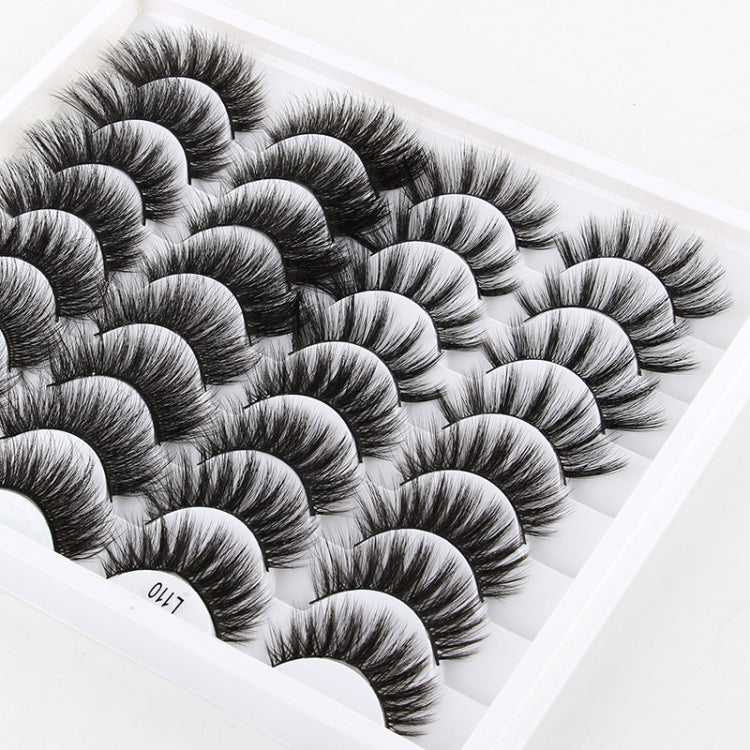 16pairs /Box Natural Long False Eyelashes Fluffy 3D Mink Lashes, Spec: L1