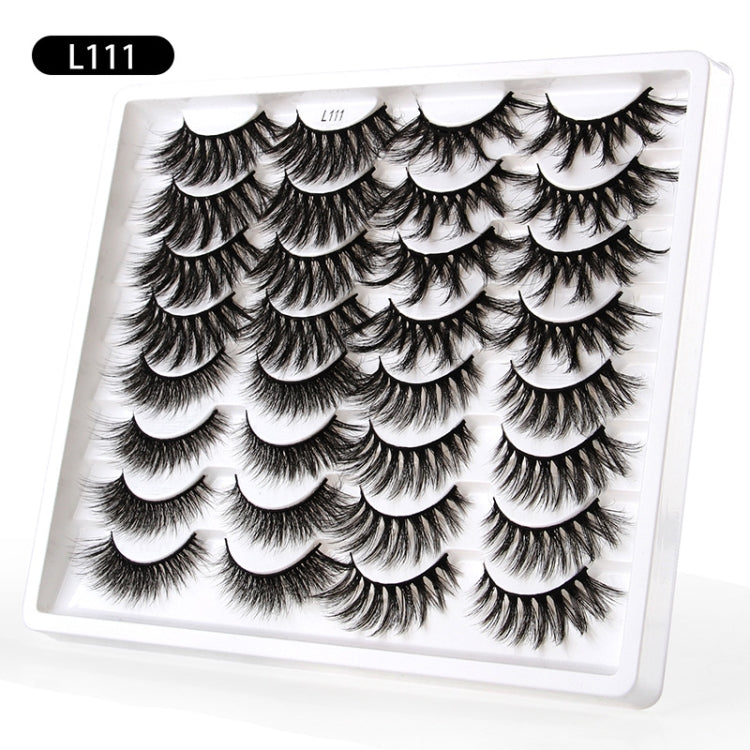 16pairs /Box Natural Long False Eyelashes Fluffy 3D Mink Lashes, Spec: L1