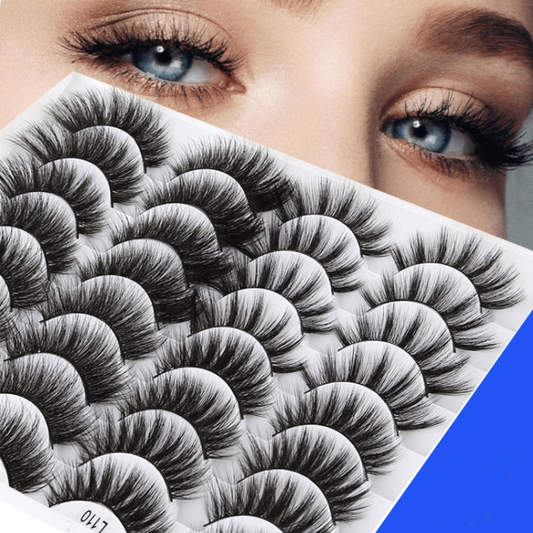 16pairs /Box Natural Long False Eyelashes Fluffy 3D Mink Lashes, Spec: L1
