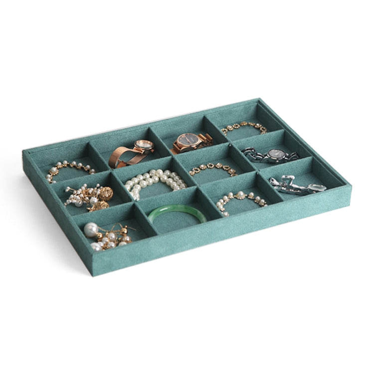 Suede Multifunctional Jewelry Display Tray Necklace Bracelet Bangle Display Case, Style: