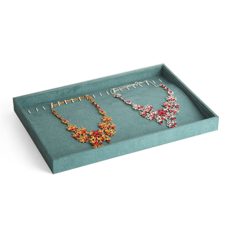 Suede Multifunctional Jewelry Display Tray Necklace Bracelet Bangle Display Case, Style: