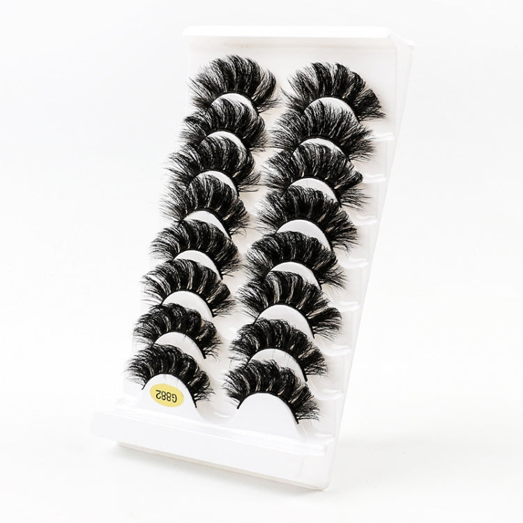 8pairs /Box Naturally Thick Eyelashes Large Curvature Curling False Eyelashes G88