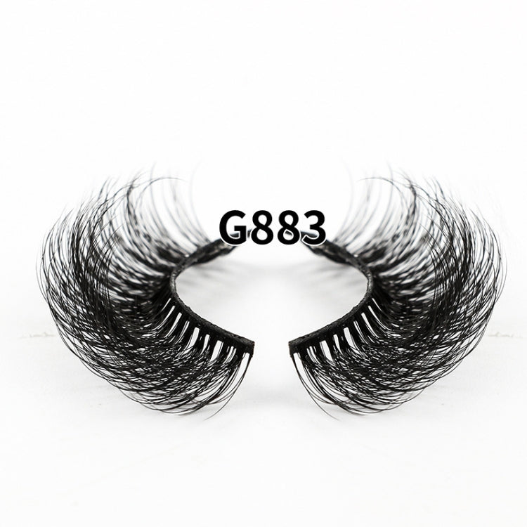 8pairs /Box Naturally Thick Eyelashes Large Curvature Curling False Eyelashes G88
