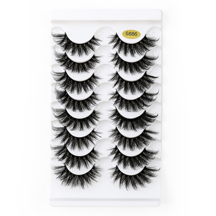 8pairs /Box Naturally Thick Eyelashes Large Curvature Curling False Eyelashes G88
