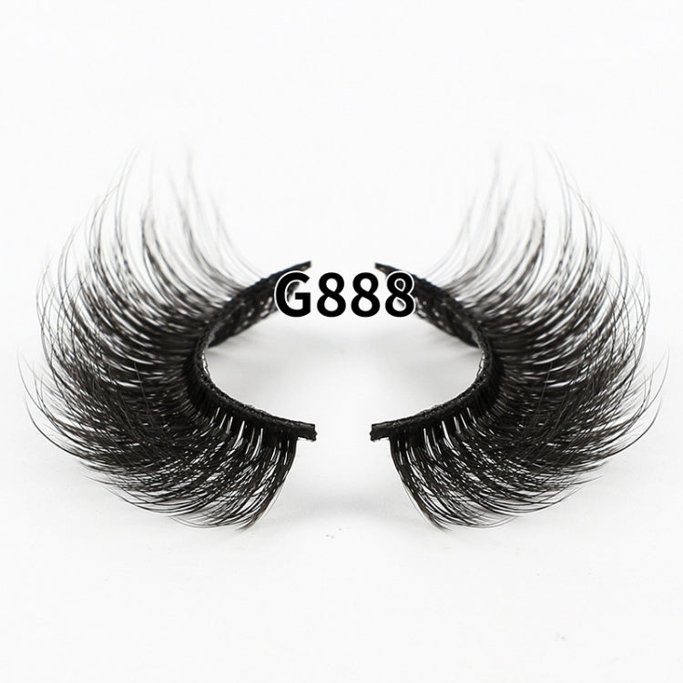 8pairs /Box Naturally Thick Eyelashes Large Curvature Curling False Eyelashes G88