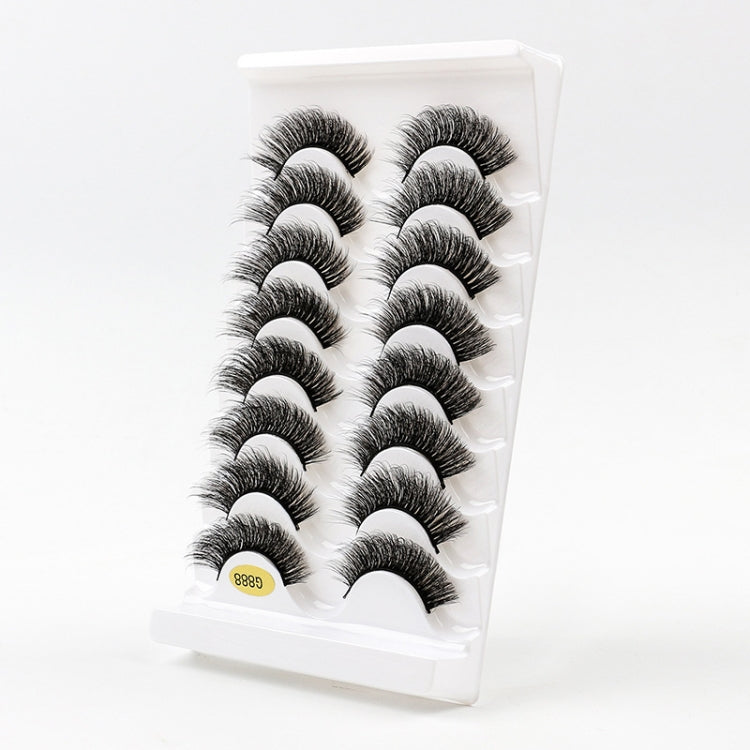 8pairs /Box Naturally Thick Eyelashes Large Curvature Curling False Eyelashes G88