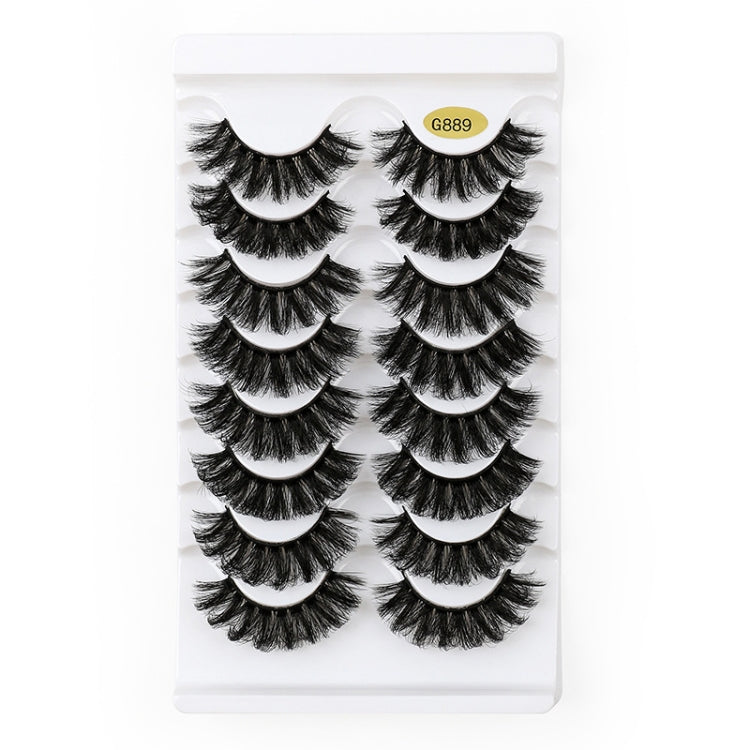 8pairs /Box Naturally Thick Eyelashes Large Curvature Curling False Eyelashes G88