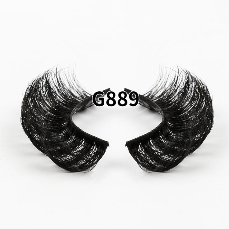 8pairs /Box Naturally Thick Eyelashes Large Curvature Curling False Eyelashes G88