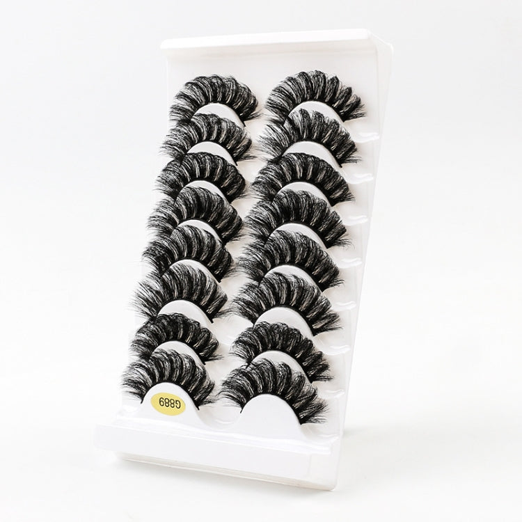 8pairs /Box Naturally Thick Eyelashes Large Curvature Curling False Eyelashes G88