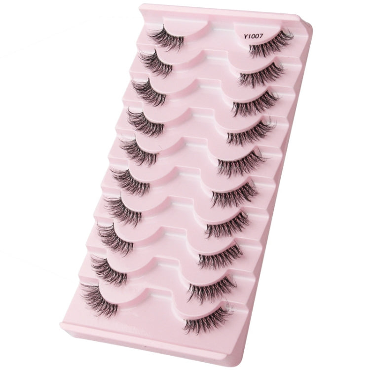 10pairs /Box Half False Eyelashes With Transparent Stems Natura Extension Lashes Y10