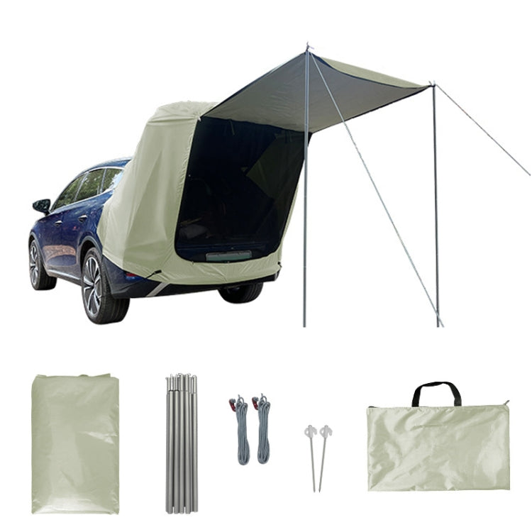 With Pole Outdoor Rear End Tent Camping Canopy Roof Extension Tent