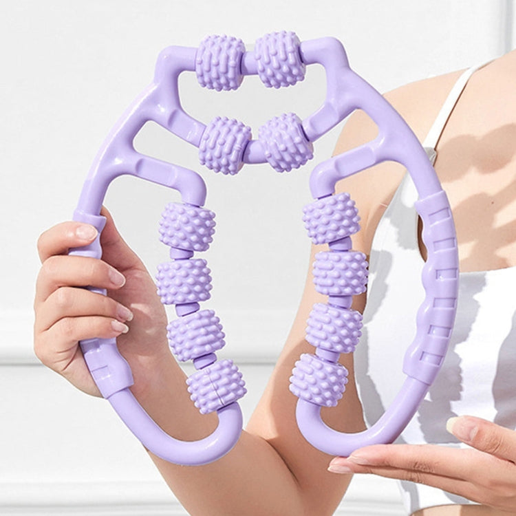 12 Wheels Deep Tissue Muscle Roller Massager For Legs, Neck, Arms