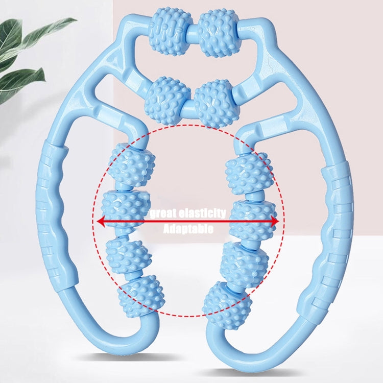 12 Wheels Deep Tissue Muscle Roller Massager For Legs, Neck, Arms