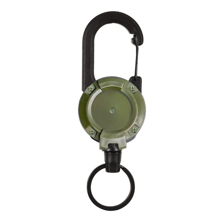 Flexible Climbing Backpack Buckle Retractable Pull Badges Reel Sports Keychain