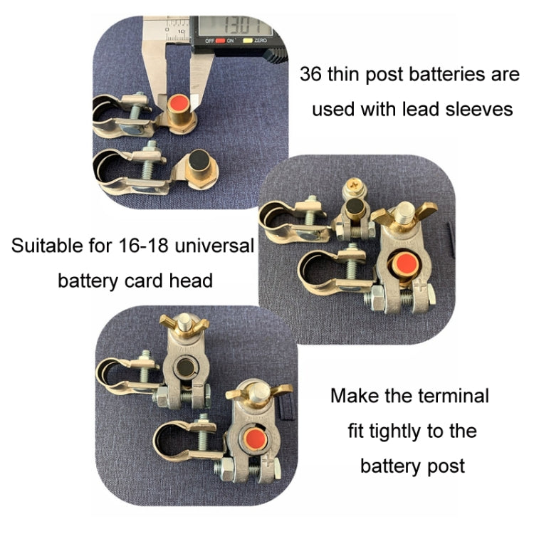 Lead Alloy Battery Small to Large Terminal Battery Conversion Connector