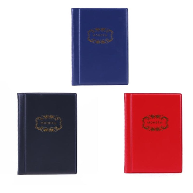 2 PCS Russian Cover 120 Coins Pocket-sized Collection Album