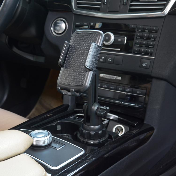 Car Water Cup Holder Mobile Phone Holder - Black