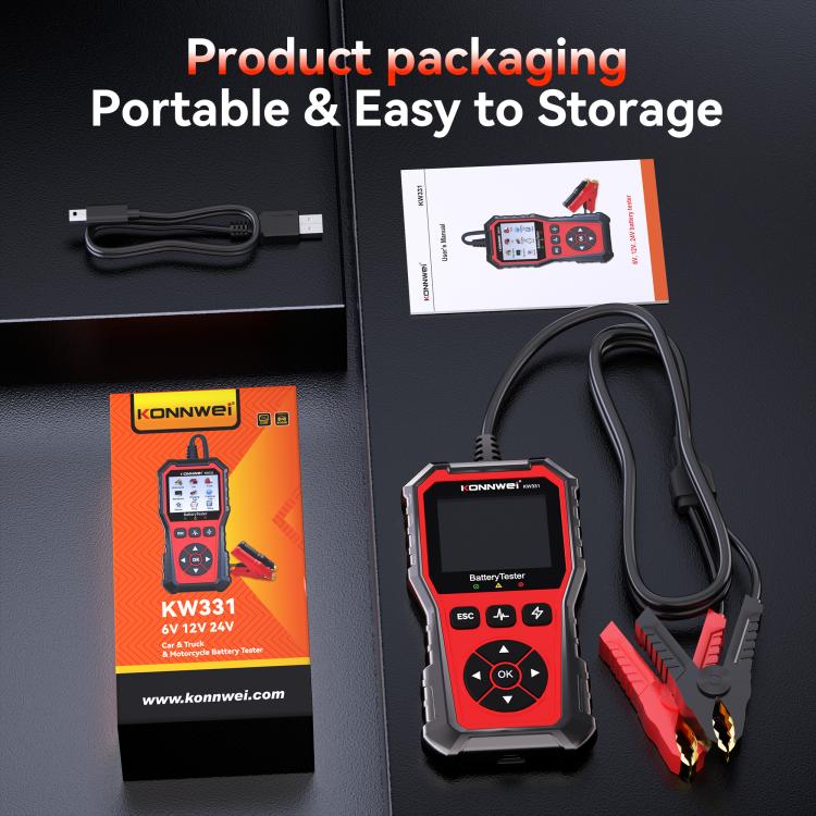 KONNWEI Automotive OBD2 Fault Diagnostic Tool Engine Code Reader 9 Languages