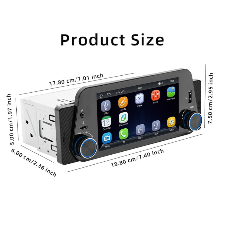 5-Inch Wireless MP5 Car Universal Bluetooth Hands-Free Radio - F152W