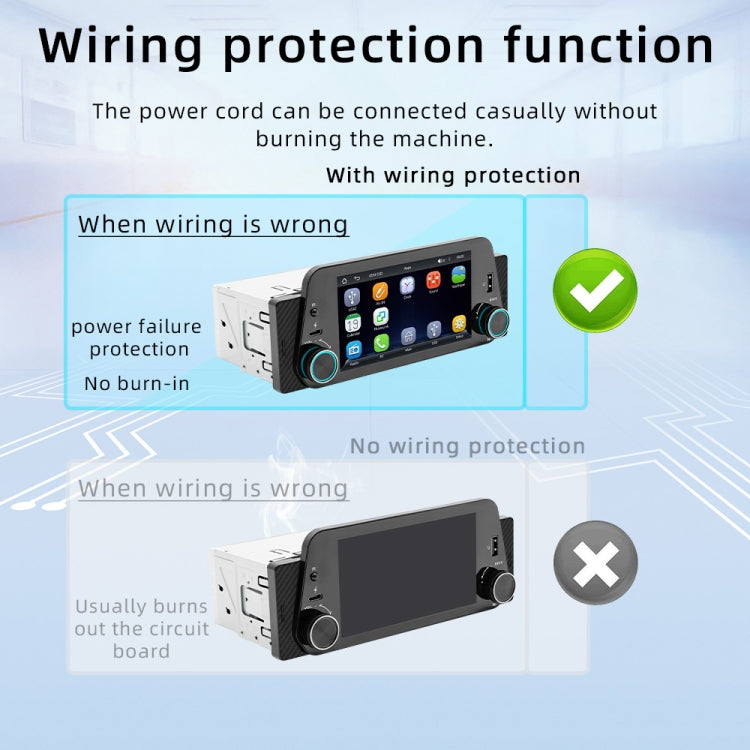 5-Inch Wireless MP5 Car Universal Bluetooth Hands-Free Radio - F152W