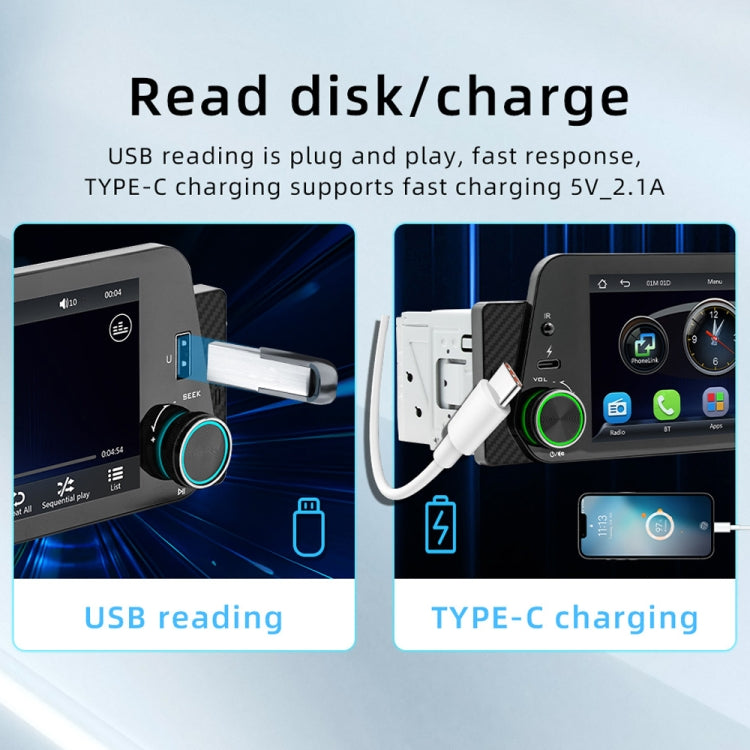 5-Inch Wireless MP5 Car Universal Bluetooth Hands-Free Radio - F152W