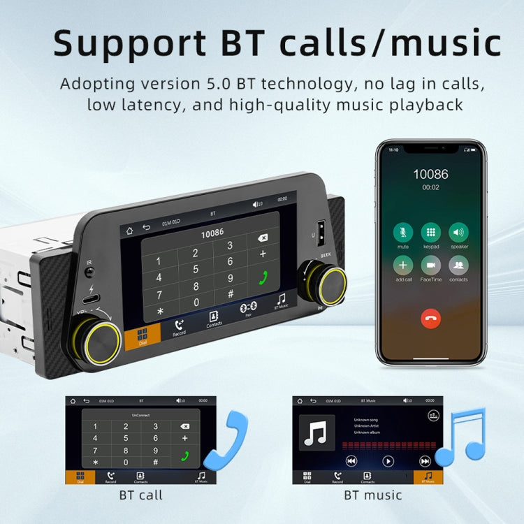 5-Inch Wireless MP5 Car Universal Bluetooth Hands-Free Radio - F152W