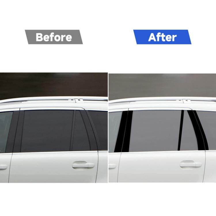 For 2003-2014 Volvo XC90 10pcs /Set Universal B-pillar Decorative Sticker for Left and Right Drive - Black