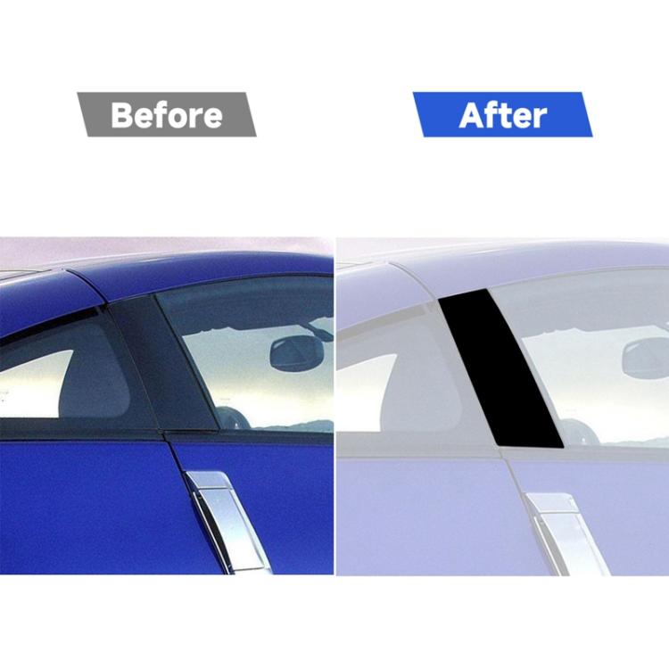 For 2003-2009 Nissan 350z 2pcs /Set Universal B-pillar Decoration Sticker for Left and Right Drive - Black