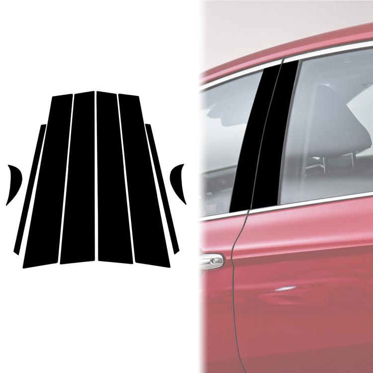 For 2018-2020 Toyota Camry 8pcs /Set Universal B-Pillar Decorative Sticker For Left And Right Drive - Black