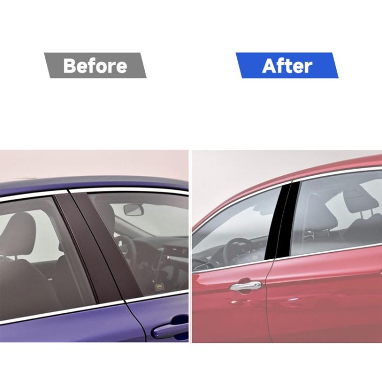For 2018-2020 Toyota Camry 8pcs /Set Universal B-Pillar Decorative Sticker For Left And Right Drive - Black