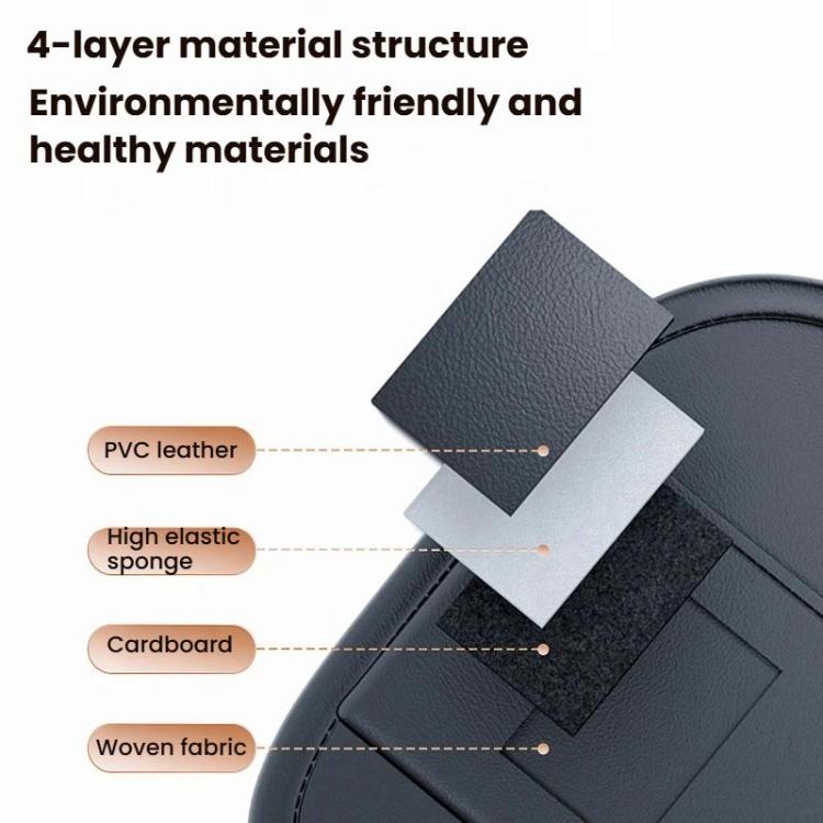 Car Rear Seat Back Storage Bag Large Capacity Foldable Chair Back Storage Pouch - Black