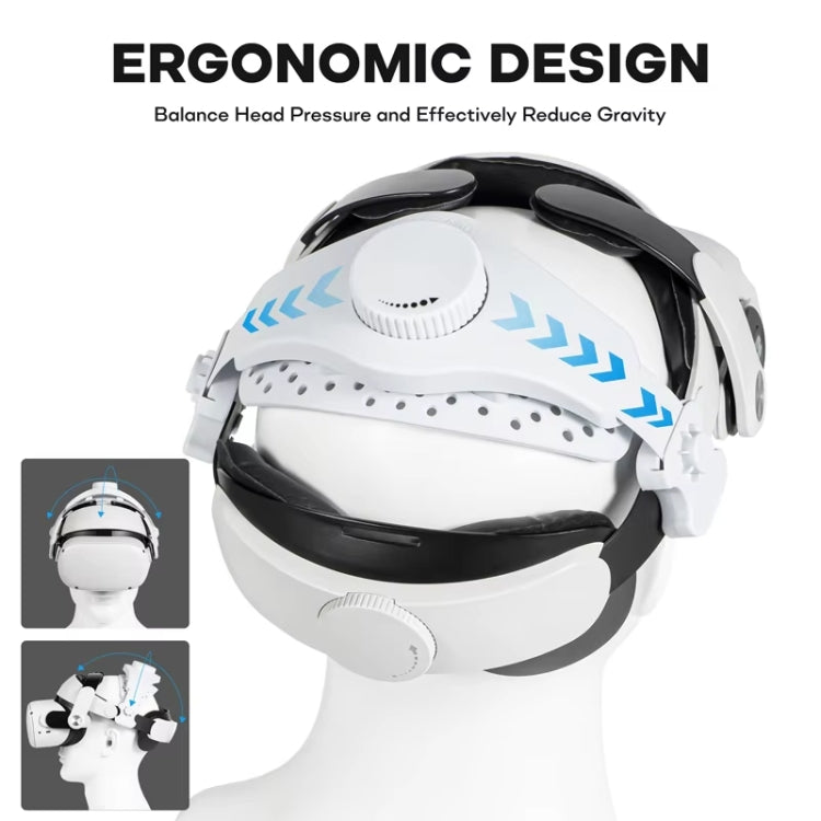 DEVASO VR Glasses Retractable Adjustable Headband Accessories For Meta Quest 3S / Meta Quest 3 / Meta Quest 2 / Meta Quest Pro / Pico 4 / Pico 4 Pro