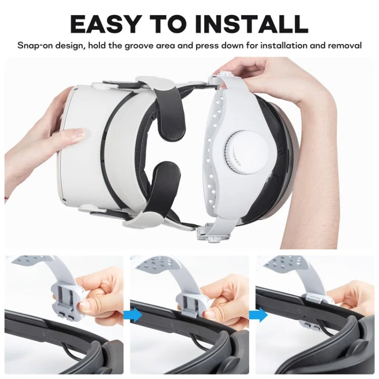 DEVASO VR Glasses Retractable Adjustable Headband Accessories For Meta Quest 3S / Meta Quest 3 / Meta Quest 2 / Meta Quest Pro / Pico 4 / Pico 4 Pro
