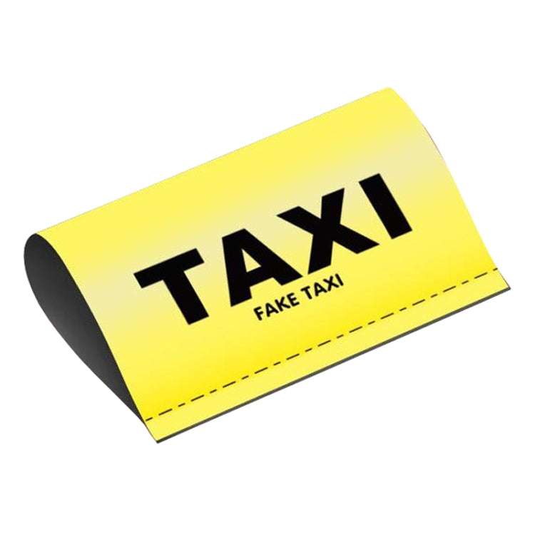 TAXI Washed Mark Label Car Personalized Decorative Stickers - Yellow Large