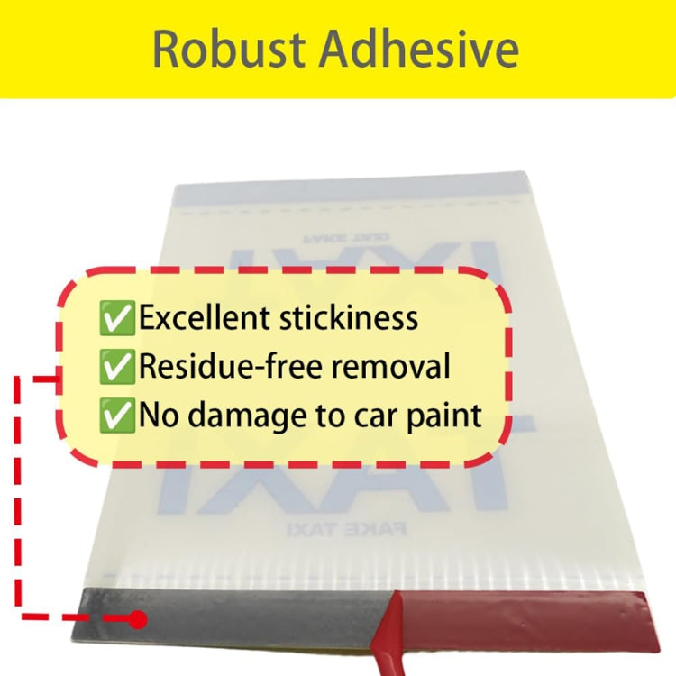TAXI Washed Mark Label Car Personalized Decorative Stickers - Yellow Large