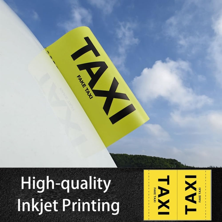 TAXI Washed Mark Label Car Personalized Decorative Stickers - Yellow Large