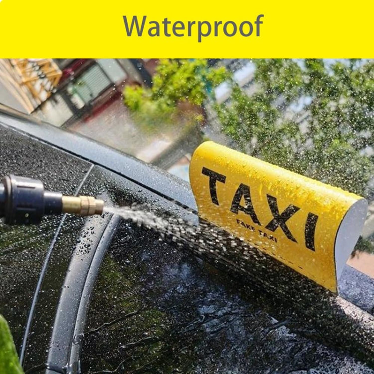 TAXI Washed Mark Label Car Personalized Decorative Stickers - Yellow Large