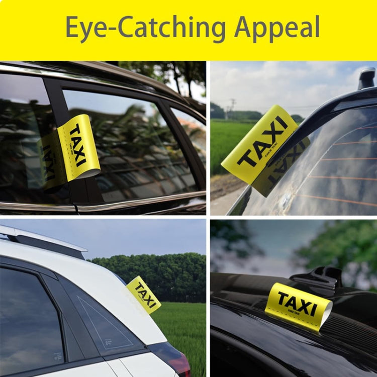 TAXI Washed Mark Label Car Personalized Decorative Stickers - Yellow Large