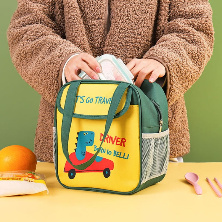 Portable Lunch Bag Bento Box Carrying Case Cute Cartoon Insulated Picnic Bag, Color: X-blue
