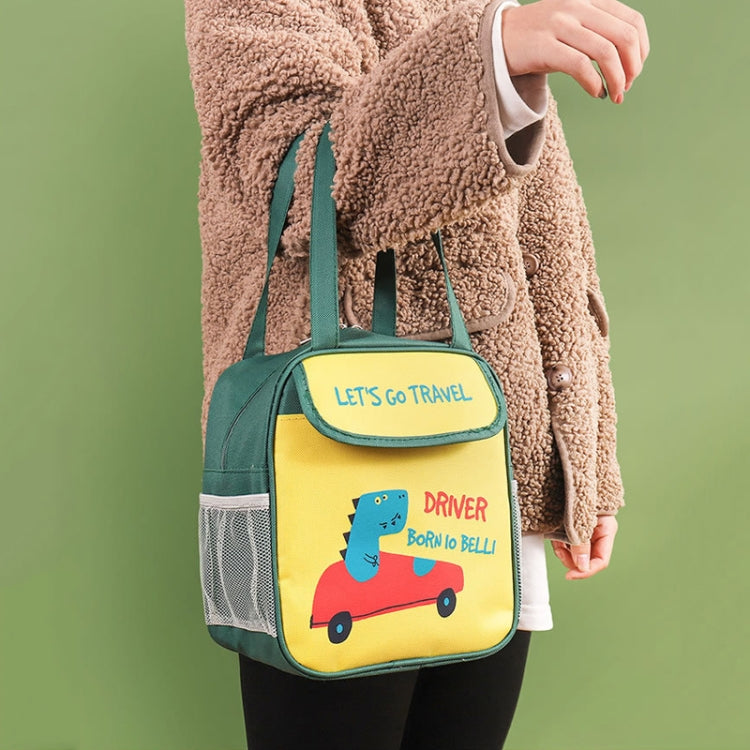 Portable Lunch Bag Bento Box Carrying Case Cute Cartoon Insulated Picnic Bag, Color: X-blue