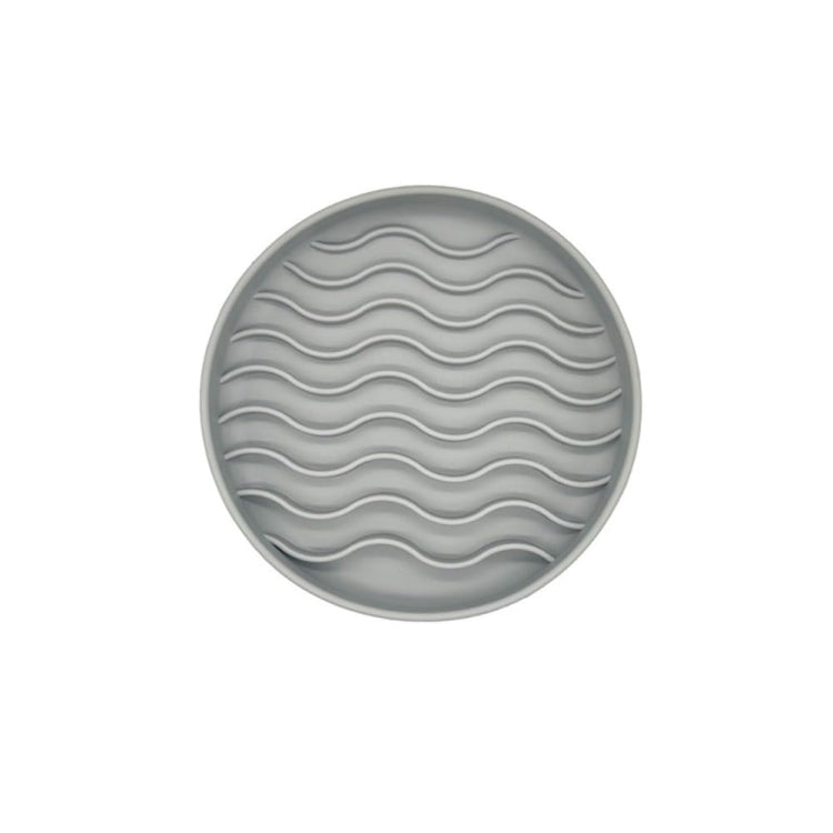 20cm  Round Pet Licking Mat With Large Suction Cup Dog Slow Food Plate