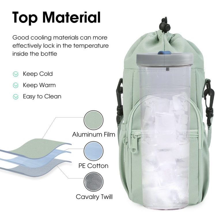 Water Bottle Holder With Strap Cross Body Sling Bag For Within 40oz Cup