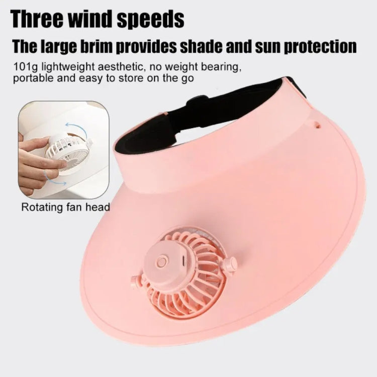 Summer Outdoor Sun Protection Adjustable Rotating Fan Sun Hat