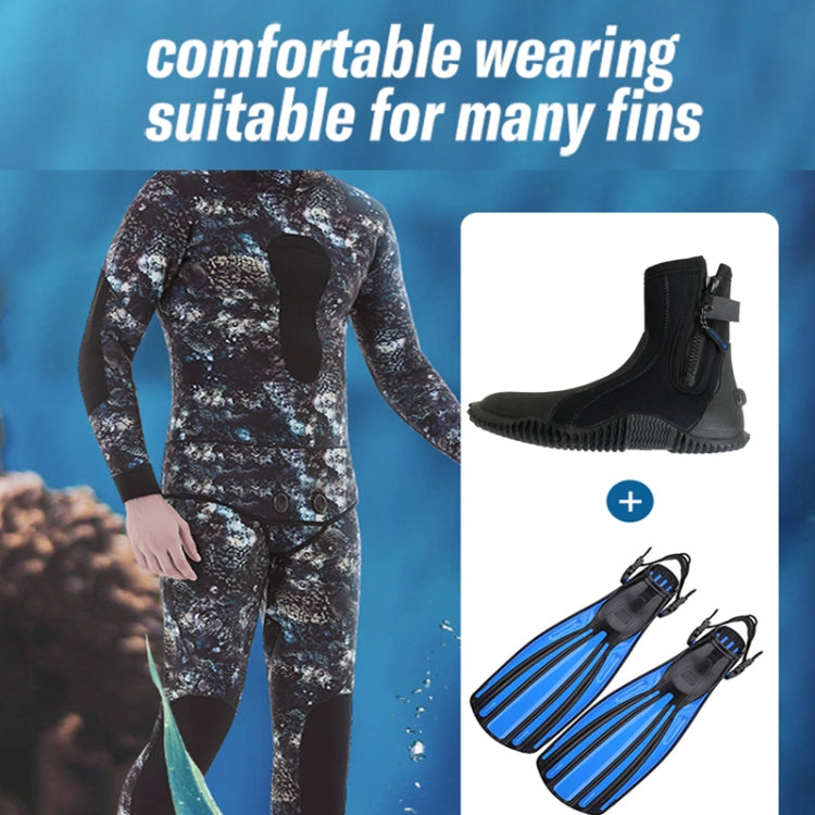DIVESTAR 5mm Diving Boots Neoprene Shoes With Puncture Resistant Sole, Size: NO.13  - 46 - Black