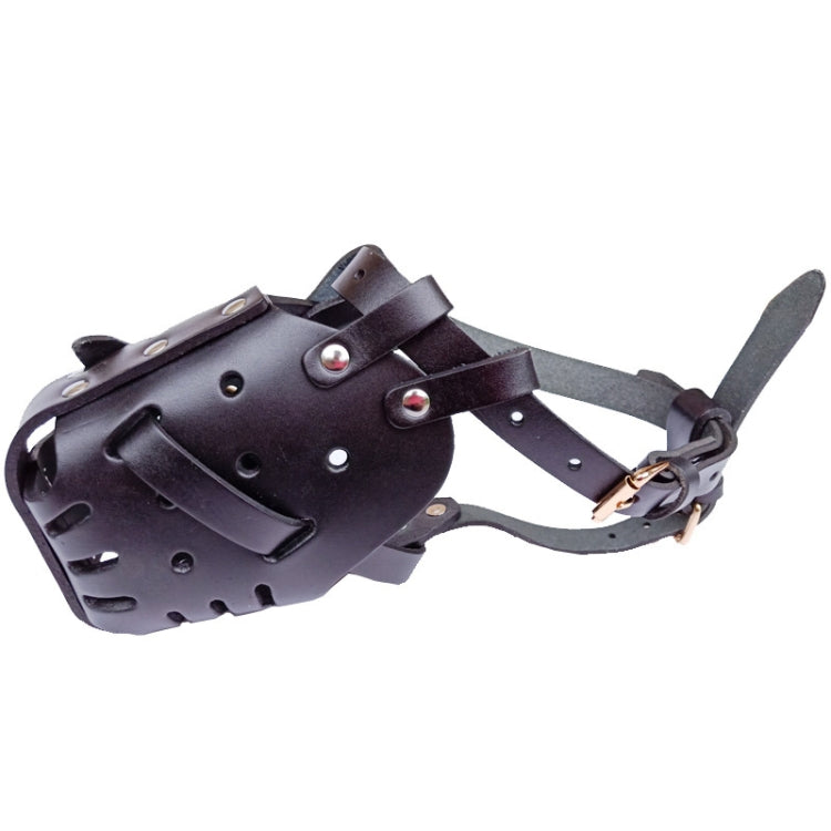 Horse Dog Crashing Cage Dog Muzzle Pets Anti-Barking And Anti-Feeding Mask - Black