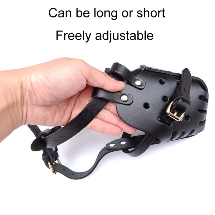 Horse Dog Crashing Cage Dog Muzzle Pets Anti-Barking And Anti-Feeding Mask - Black