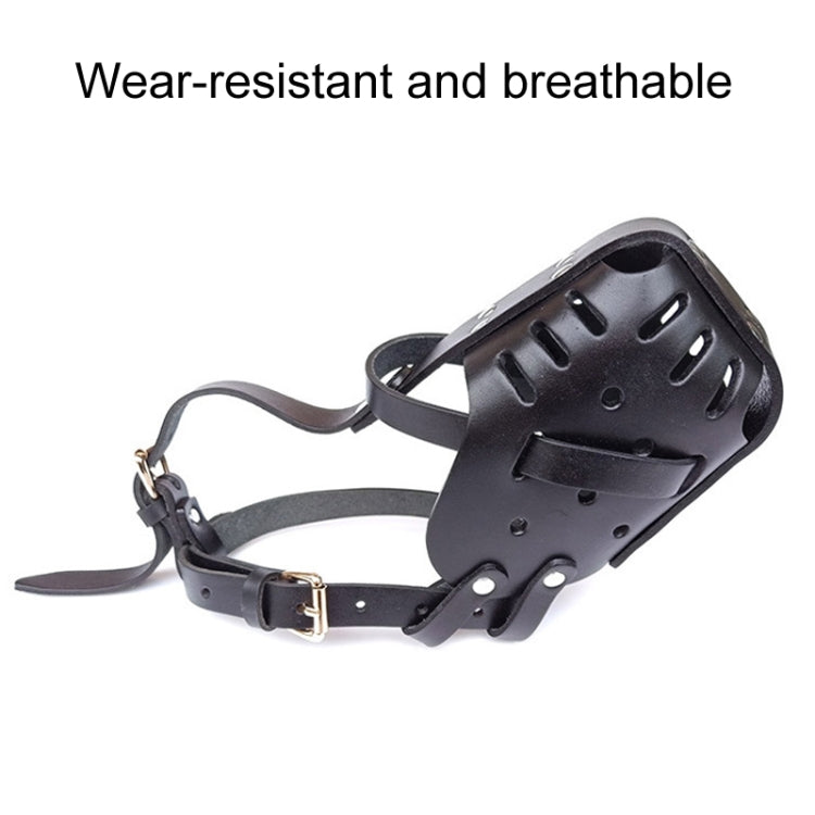 Horse Dog Crashing Cage Dog Muzzle Pets Anti-Barking And Anti-Feeding Mask - Black