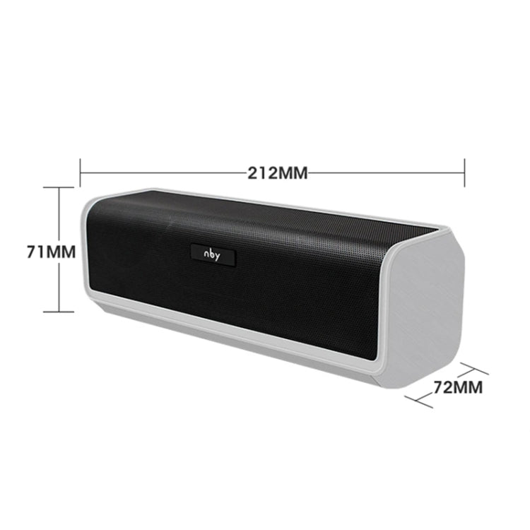 NBY 6690 TWS Couplet FM Multifunctional Desktop Plug-in Card Bluetooth Speaker