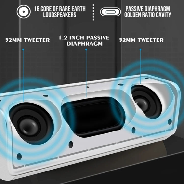 NBY 6690 TWS Couplet FM Multifunctional Desktop Plug-in Card Bluetooth Speaker
